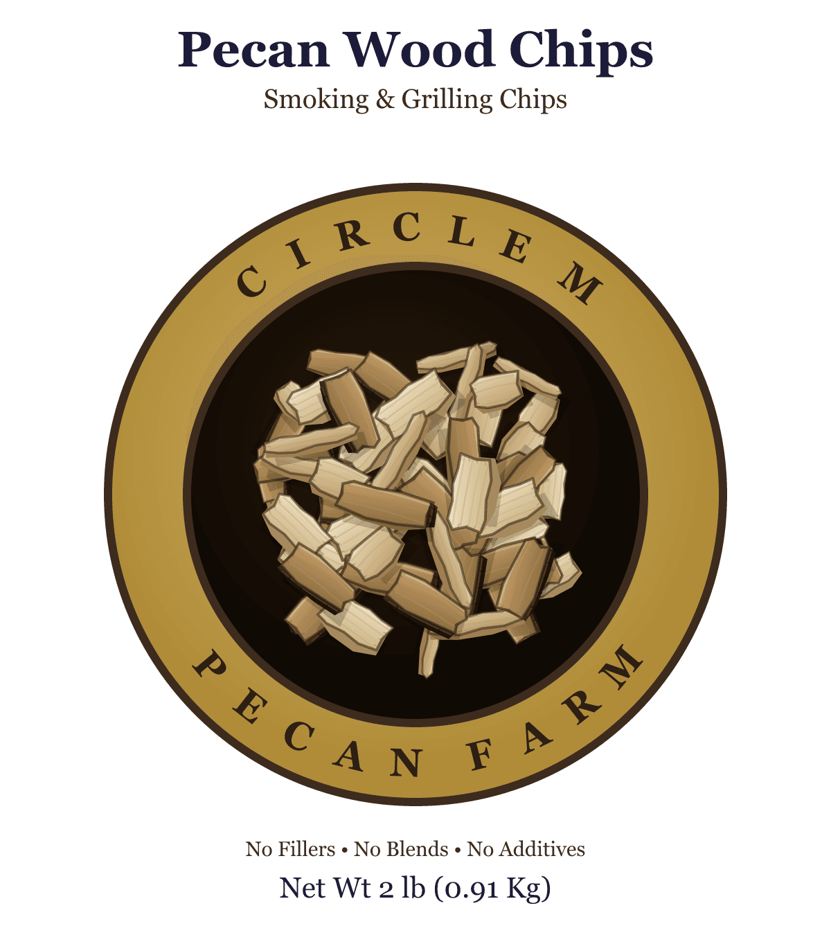 Chipped Pecan Wood 2