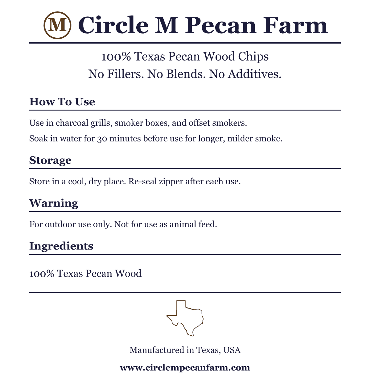 Chipped Pecan Wood 3